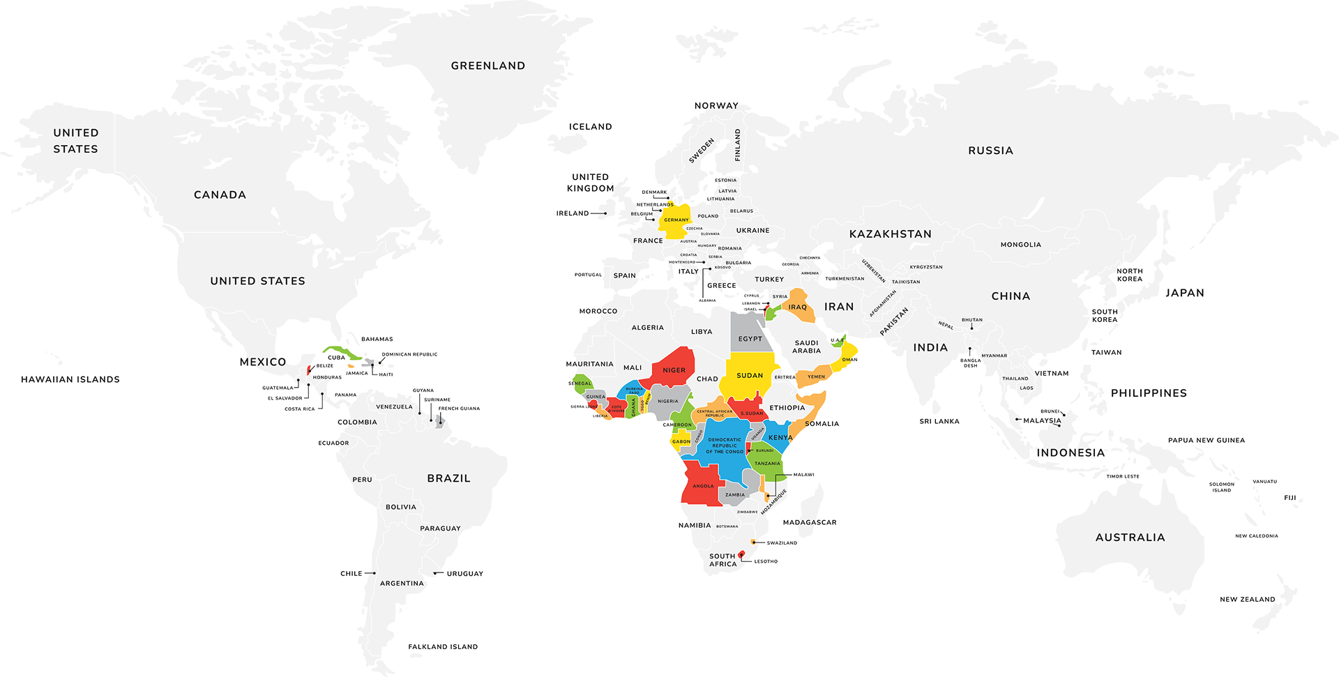 Global Presence Map